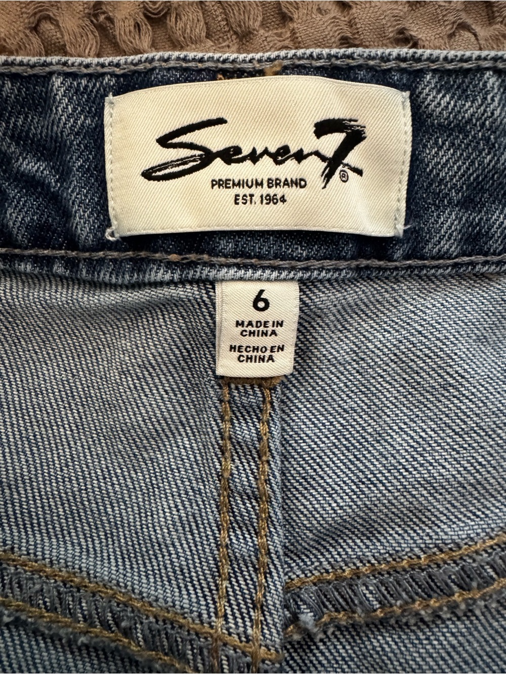 Seven7 NWOT Light Blue Wide-Leg Jeans denim 6 - Picture 6 of 6